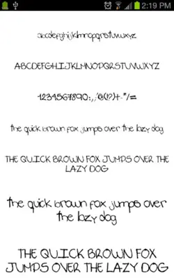 Marker Fonts android App screenshot 0