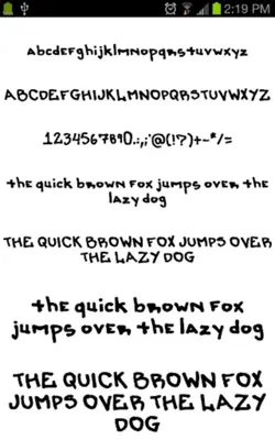 Marker Fonts android App screenshot 4